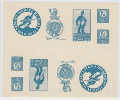 1915 2 x 5 klf levélzáró fordított ívben