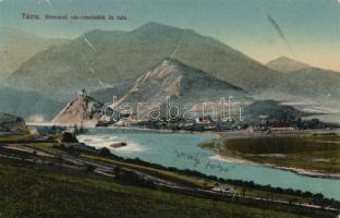 Sztrecsnó, Sztrecsény; Vág, várrom / Váh, castle ruin (EB)