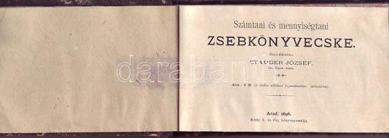1896 Számtani és mennyiségtani zsebkönyvecske