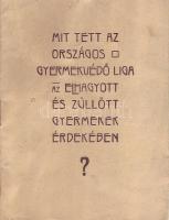 Mit tett az orsz. gyermekvédő liga z elhagyott gyermekek érdekében