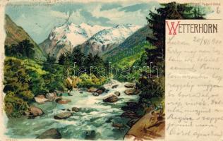 Wetterhorn C Litho Gegen Licht (EB)