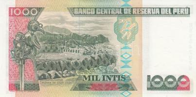 Peru 1988. 1000I "Andrés Avelino Cáceres" (5x) T:I,I- (hajtatlanok)
Peru 1988. 1000 Intis ...