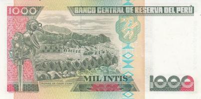 Peru 1988. 1000I "Andrés Avelino Cáceres" (5x) T:I,I- (hajtatlanok)
Peru 1988. 1000 Intis ...