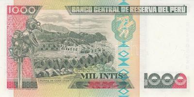 Peru 1988. 1000I "Andrés Avelino Cáceres" (5x) T:I,I- (hajtatlanok)
Peru 1988. 1000 Intis ...