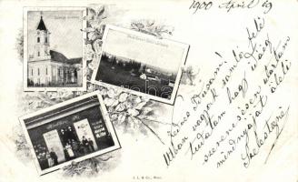 Zalaszentgrót, székesegyház, Kublin R. üzlete, virágos keret (b)