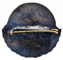 ~1965. "Szpartakusz Természetjáró" tűzzománcozott ezüstözött turista jelvény (2x) kétféle ...