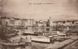 La Coruna La Dársena / port (small tear)
