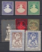 1930-1931 Szent Imre 8 klf levélzáró