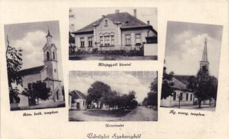 Szakony, Római katolikus templom, Közjegyzői hivatal, Evangélikus templom