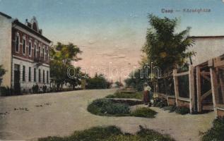 Csap, town hall (Rb)