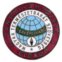 ~1960. "Tanfolyamvezető Előadó - Magyar Természetbarát Szövetség - Térképolvasó" tűzzománcozott Br jelvény T:1