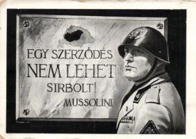 Hungarian irredenta, Mussolini, Vissza So.Stpl (small tear)