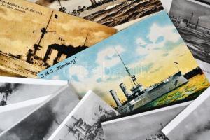 10db fotóreprodukció, fotóprint császári német hadihajókról /  Photo reproductions of imperial German warships, 9x12-10x15cm