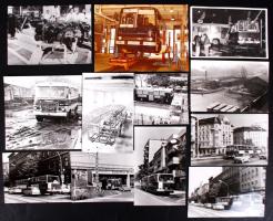 1960-1980 12db fotó autóbuszokkal /  12 photos of buses, 9x14-13x8cm