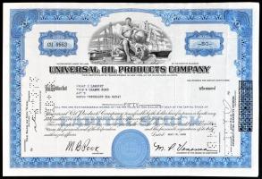 Amerikai Egyesült Államok 1968. Universal Oil Products Company 50 részvénye egyenként 1$ értékben T:III USA 1968. Universal Oil Products Company 50 shares, each with the value of 1$ C:F
