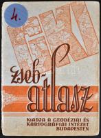 cca 1950 Zsebatlasz. Geodéziai és Kartográfiai Intézet, 32p
