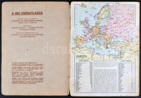 cca 1950 Zsebatlasz. Geodéziai és Kartográfiai Intézet, 32p