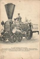 Az egyik első magyar gőzmozdony, a 'Derű' / Early Hungarian steam engine 'Derű' (pinhole)