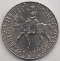 Nagy-Britannia 1977. 25P II. Erzsébet királynő megkoronázásának 40. évfordulója tanúsítvánnyal T:1 Great Britain 1977. 25 New Pence Silver Jubilee of Reign C:UNC