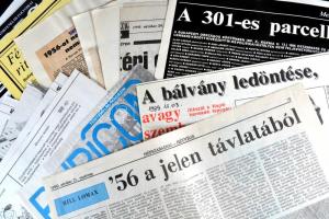 cca 1990 30db újság és újságkivágás az 1956-os forradalomról