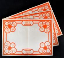 cca 1970 Szabadság Hotel, retró tányéralátét, 28x38cm