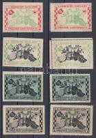 1913 Debrecen-i sakkverseny fogazott és vágott levélzáró sor, RA szignóval