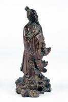 Faragott japán nemes, jelzés nélkül,  m:14 cm