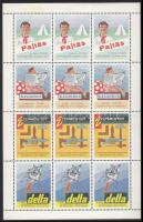 Szocreál újságok reklámíve I., középen hajtott