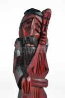 Fából faragott festett "Klezmer" muzsikus, m:19 cm