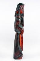 Fából faragott festett "Klezmer" muzsikus, m:19 cm