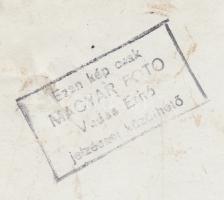 cca 1950 Vadas Ernő (1899-1962): Sportünnepély a Népstadionban, vintage fotó, 18x24 cm (kissé foltos...