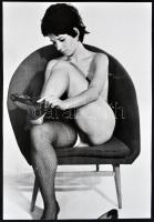 1960-1970 3 db erotikus fénykép, 17x11 cm és 23x12 cm