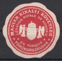 Magyar Királyi Szövetség Törökországban pecsétbélyeg