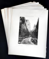 1900-1910 Az Erdélyi Kárpát Egyesület 10 db fénnyomat / Transylvanian Carpathian Association 10 heliogravures 33x26 cm