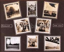 1936-1937 Thöresz Dezső  (1902-1963): Album 268 db kfl méretű fényképpel (helyszínek: Budapest, Gyul...