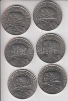 1980. 100Ft "Szovjet-magyar közös űrrepülés" (6x) T:BU