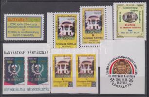 2006-2008 ELGYÜSZ 9 db levélzáró, közte öntapadós is