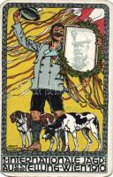 Wien I. Internationale Jagd Ausstellung in 1910 / Vienna First International Hunting Expo 1910, s: Erwin Puchinger (small tear)