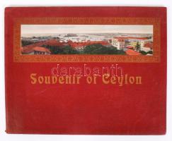 Cca 1900 Souvenir of Ceylon, nagy méretű képes (23db) füzet, angol nyelvű,