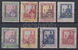 8 db törvénykezési illetékbélyeg