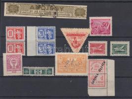 Adójegy, Számolólap illeték, zárjegy stb. összesen 13 db