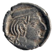 Nyugat (India) Kshatrapas 234-238. Drachma Ag "Viradaman" T:2- Western (India) Kshatrapas 234-238. Drachm Ag "Viradaman" C:VF