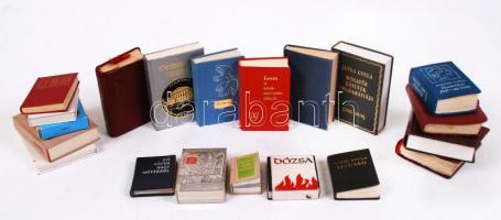 20db minikönyv (Kertészgazdászati jegyzetek, Dekameron, Lenin a szakszervezetekről, etc.)