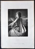 1864 4db acélmetszet, Brockhaus / 
4 steel engravings by Brockhaus, 28x20cm