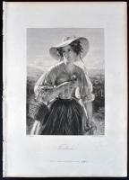 1864 4db acélmetszet, Brockhaus / 
4 steel engravings by Brockhaus, 28x20cm