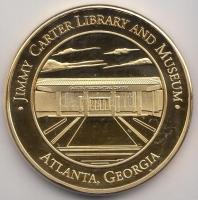 Amerikai Egyesült Államok DN "Jimmy Carter Könyvtár és Múzeum" aranyozott emlékérem (40mm)...