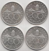 1994. 200Ft Ag "Deák" (4x) T:2