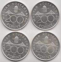1994. 200Ft Ag "Deák" (4x) T:2