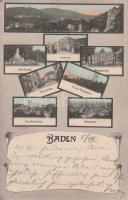 Baden bei Wien, Burgruine Rauhenstein, Main square, park (EK)