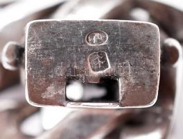 Modern, jelzett ezüst (Ag) férfi karkötő / 
Silver men's bracelet, hallmarked, 23cm, 76gr